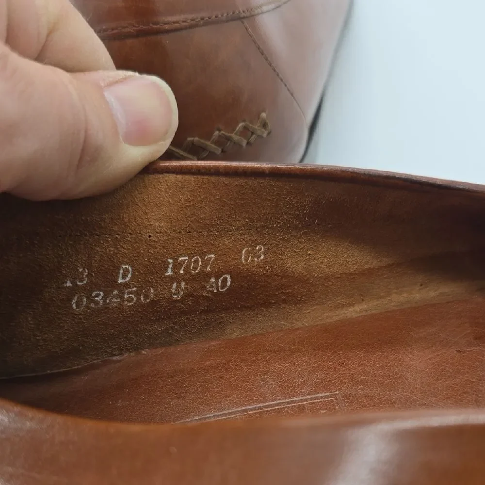 Cole Haan Tan Woven Leather Slip-On Loafers